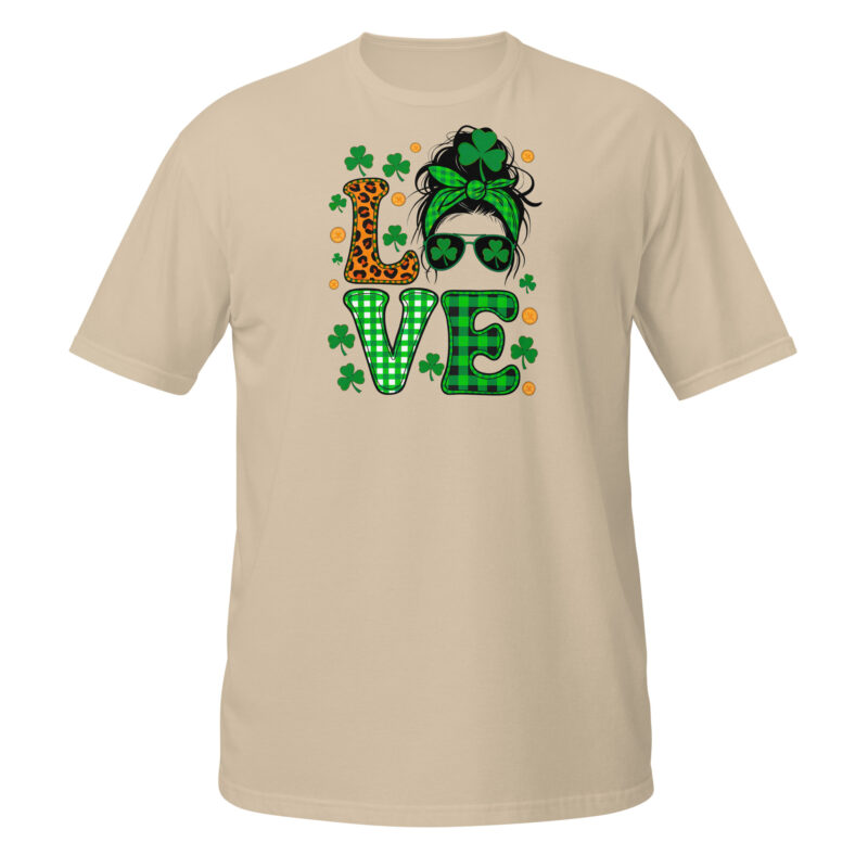 Shamrock Love St. Patrick's Day  T-Shirt - Image 4