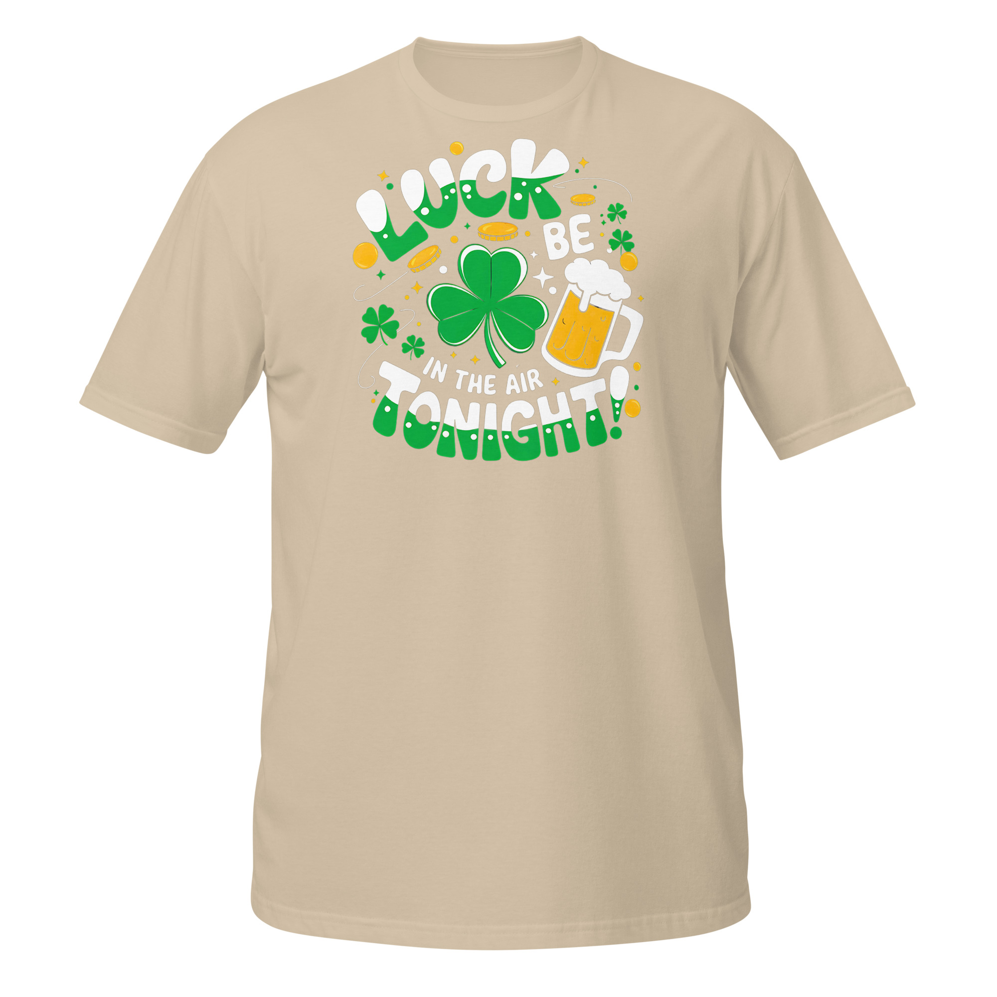 | Funny Remote Work Apparel Clean Shamrock Design St. Patrick's Day T-Shirt - Image 4