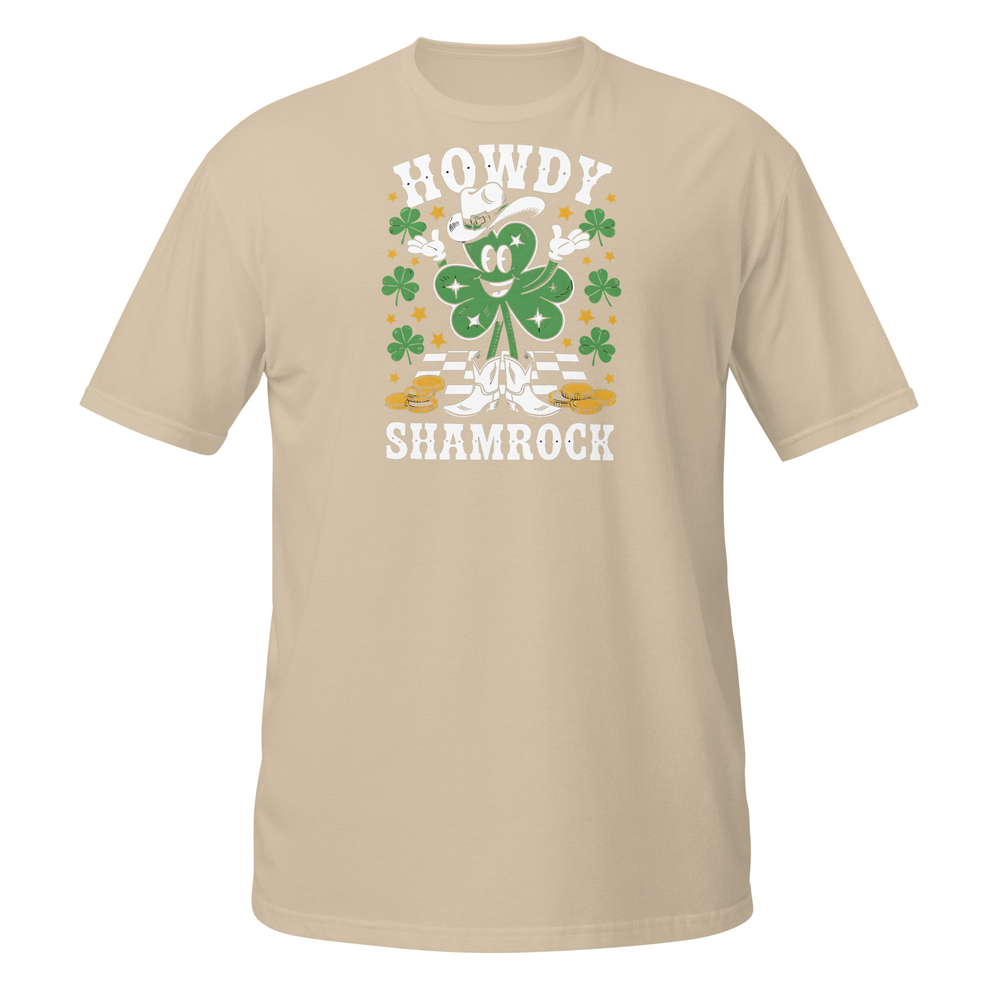 | Funny Remote Work Apparel St. Patrick's Day Shamrock T-Shirt - Image 4