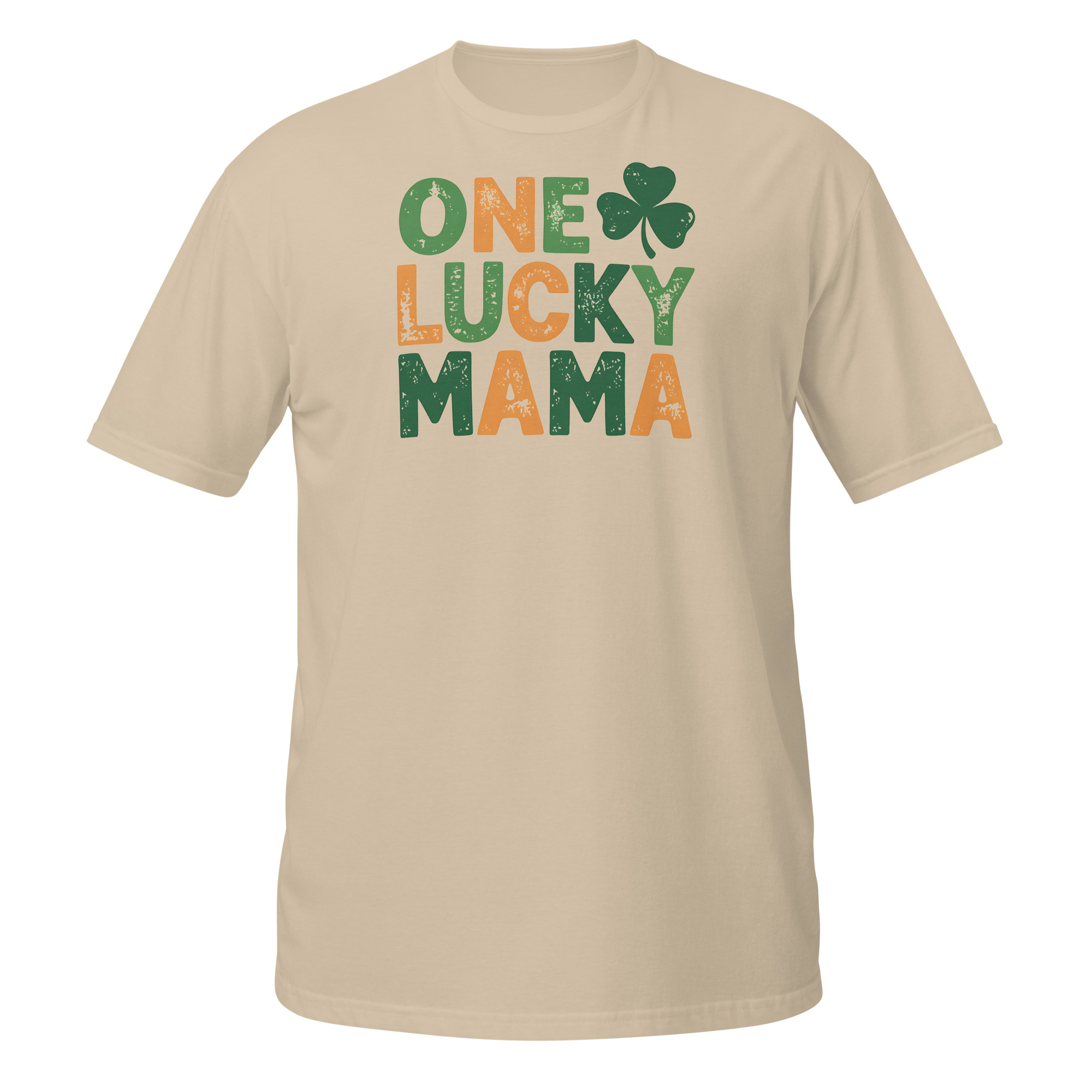 | Funny Remote Work Apparel Lucky Mama  St. Patrick's  T-Shirt - Image 3