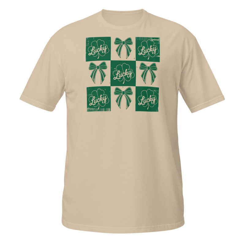 Simple Lucky Clover T-Shirt - Image 3