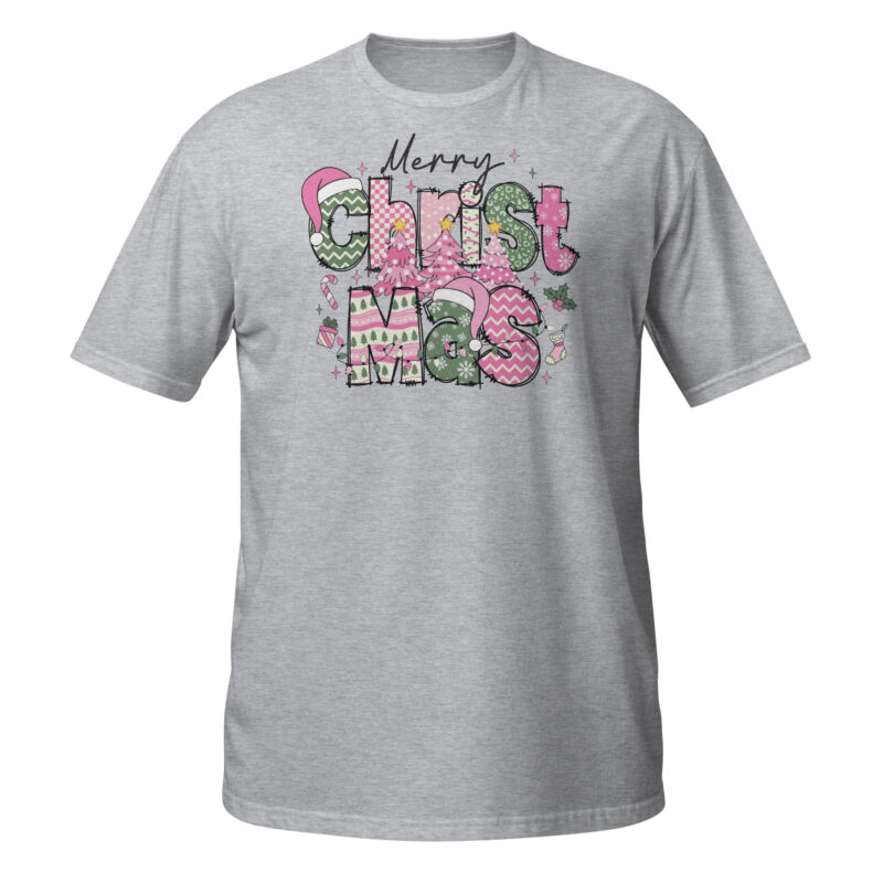 Merry Christams pink T-Shirt - Image 3