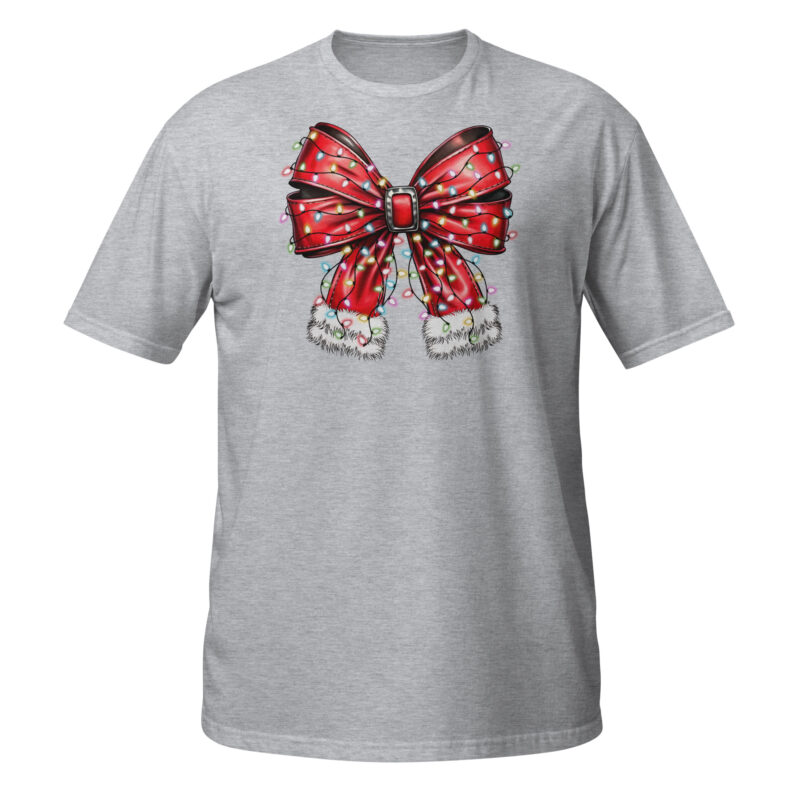Christmas  Light bow vintage T-Shirt - Image 3