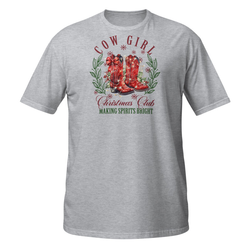 Cow Girl Christmas T-Shirt - Image 2