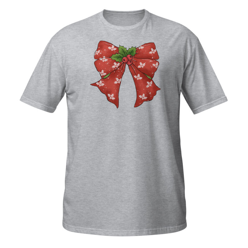 Santa Clause bow T-Shirt - Image 3