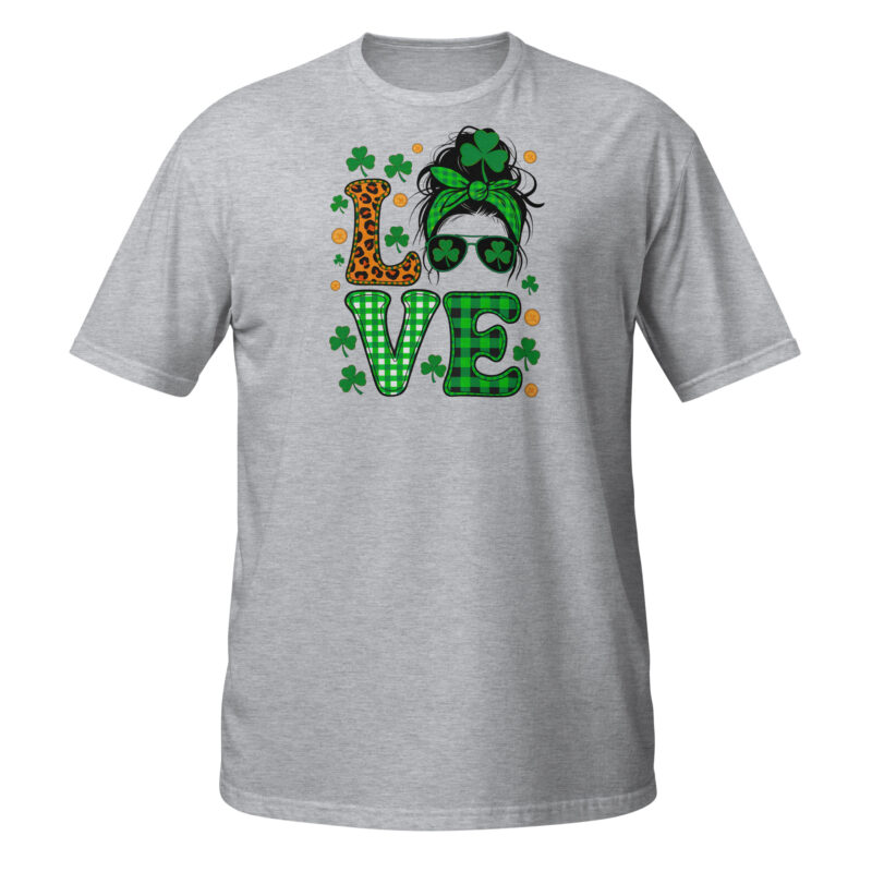Shamrock Love St. Patrick's Day  T-Shirt - Image 5