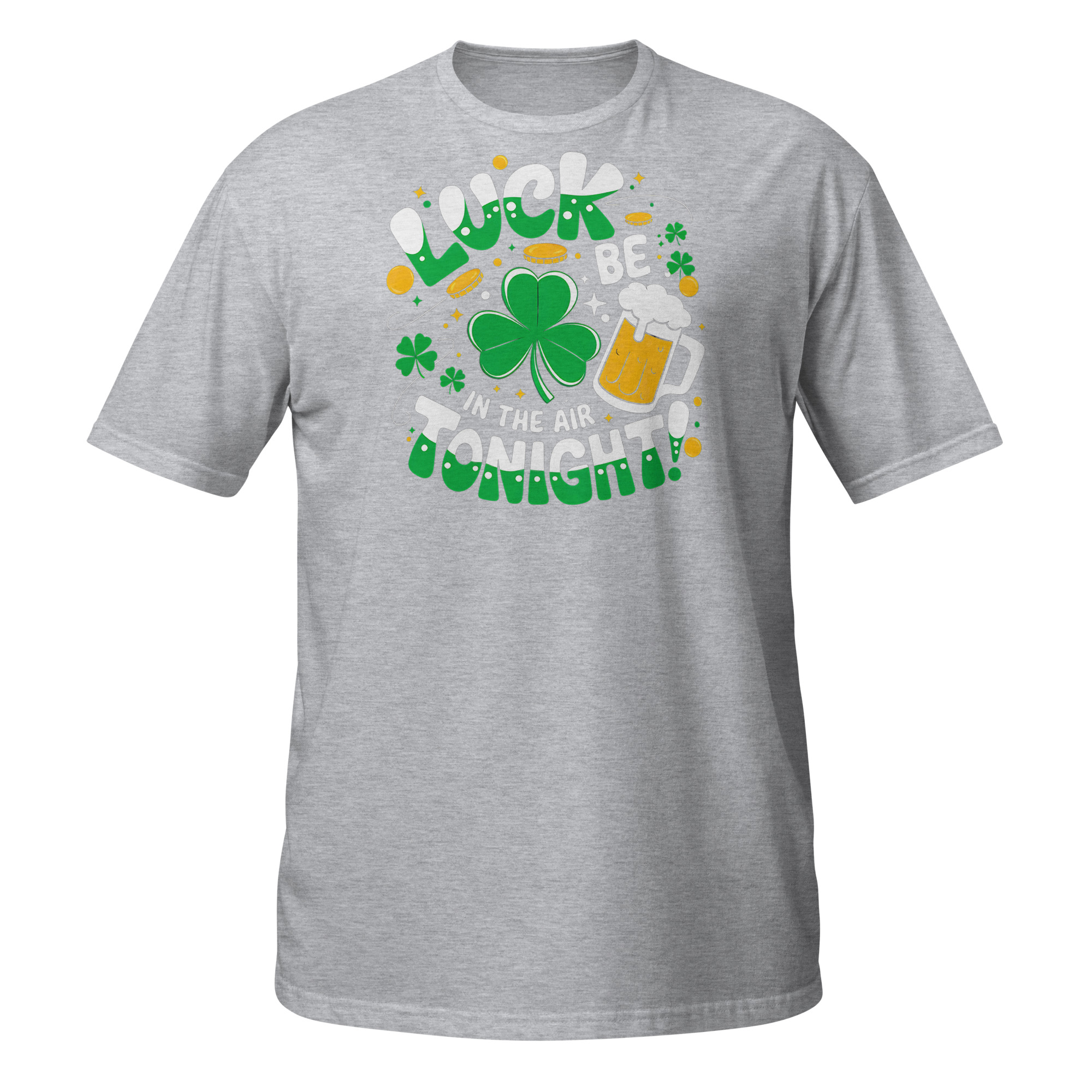 | Funny Remote Work Apparel Clean Shamrock Design St. Patrick's Day T-Shirt - Image 5
