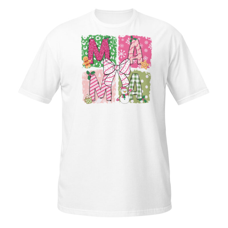 Mama Secret Santa T-Shirt - Image 4