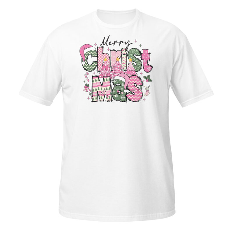Merry Christams pink T-Shirt - Image 4