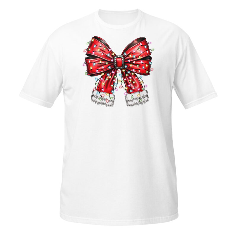 Christmas  Light bow vintage T-Shirt - Image 4