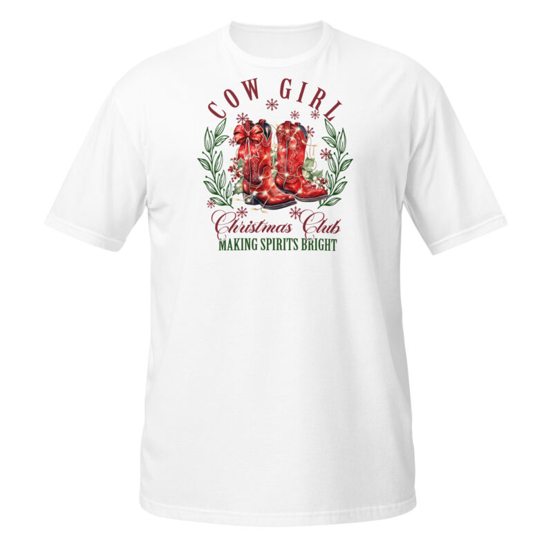 Cow Girl Christmas T-Shirt - Image 3